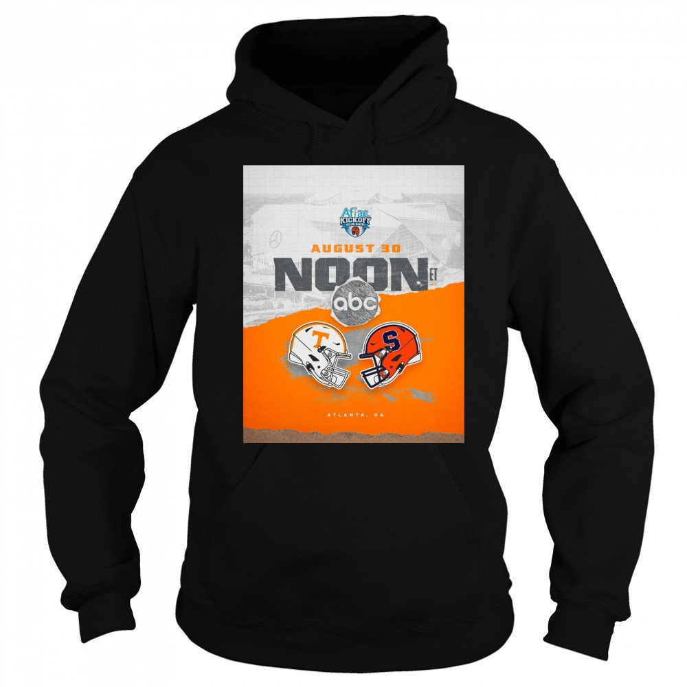 Tennessee Vols Vs Syracuse Orange Aflac Kickoff Game August 30 2025 Noon Atlanta GA Poster t-shirt Sweatshirt