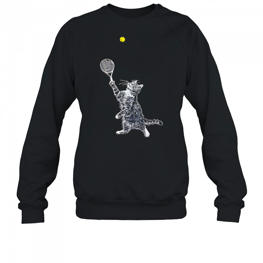 Tennis cat shirt Sweatshirt