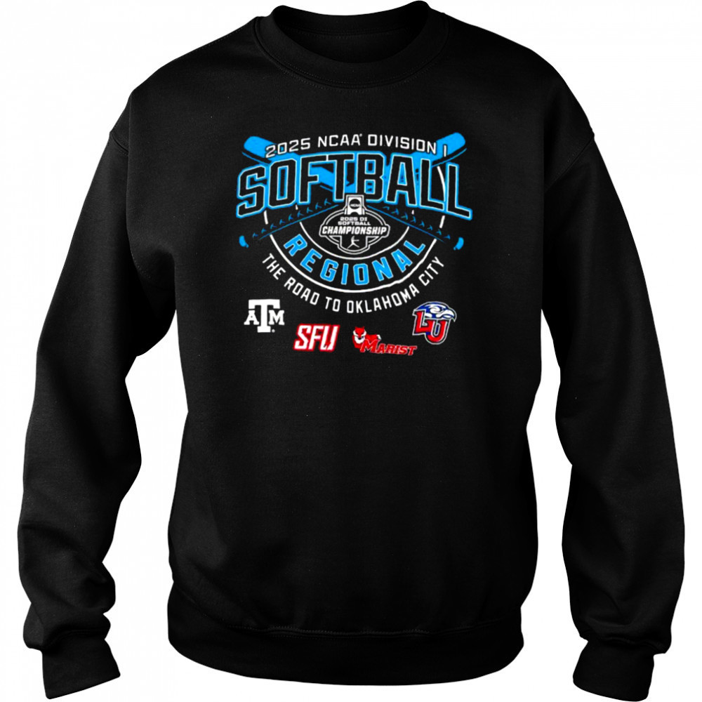 Texas A&M SFU Marist Red Foxes Liberty Flames NCAA Division I Softball Regional 2025 shirt Hoodie
