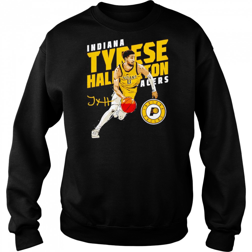 Tyrese Haliburton Indiana Pacers Slant shirt Hoodie