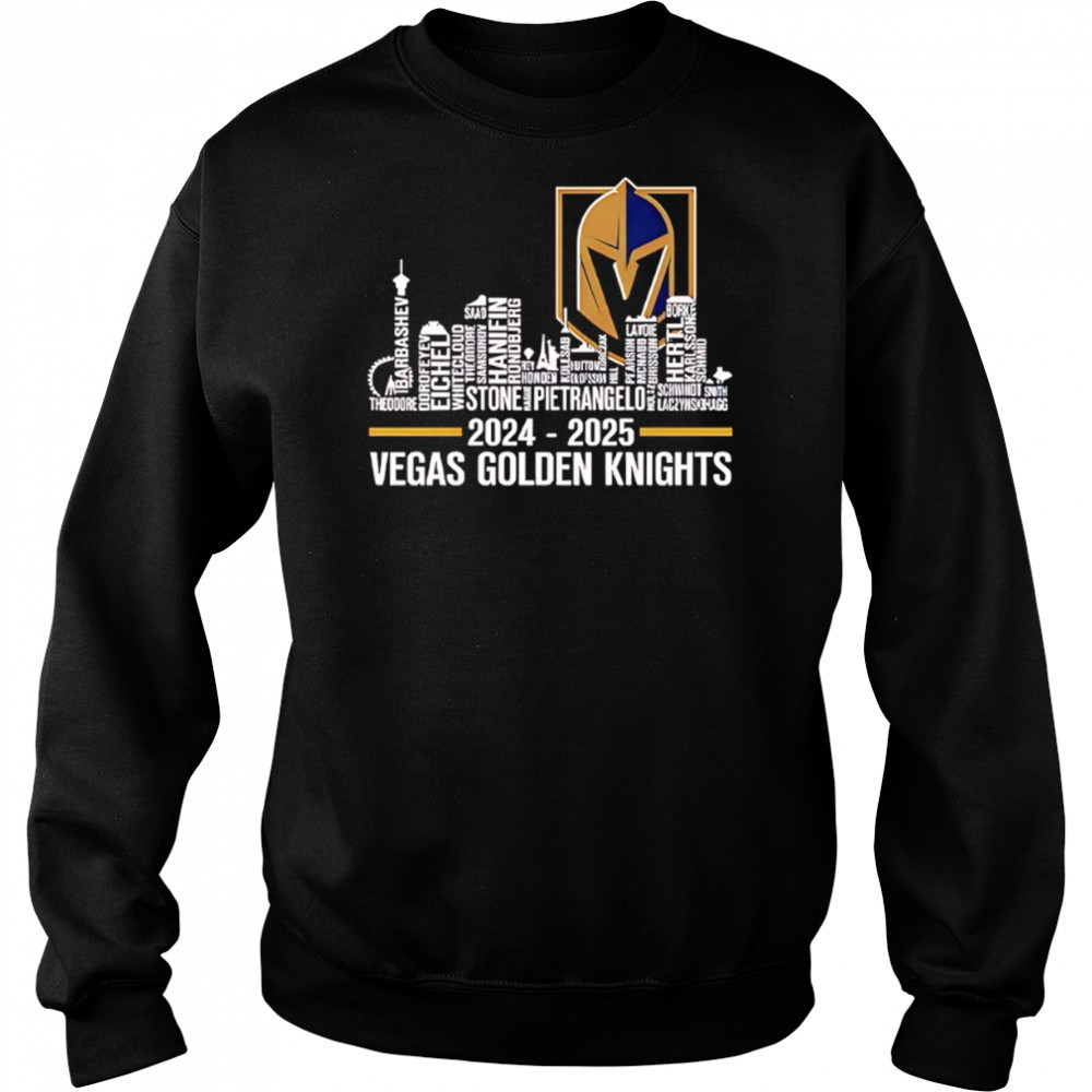 Vegas Golden Knights 2024 2025 City Skyline shirt Hoodie
