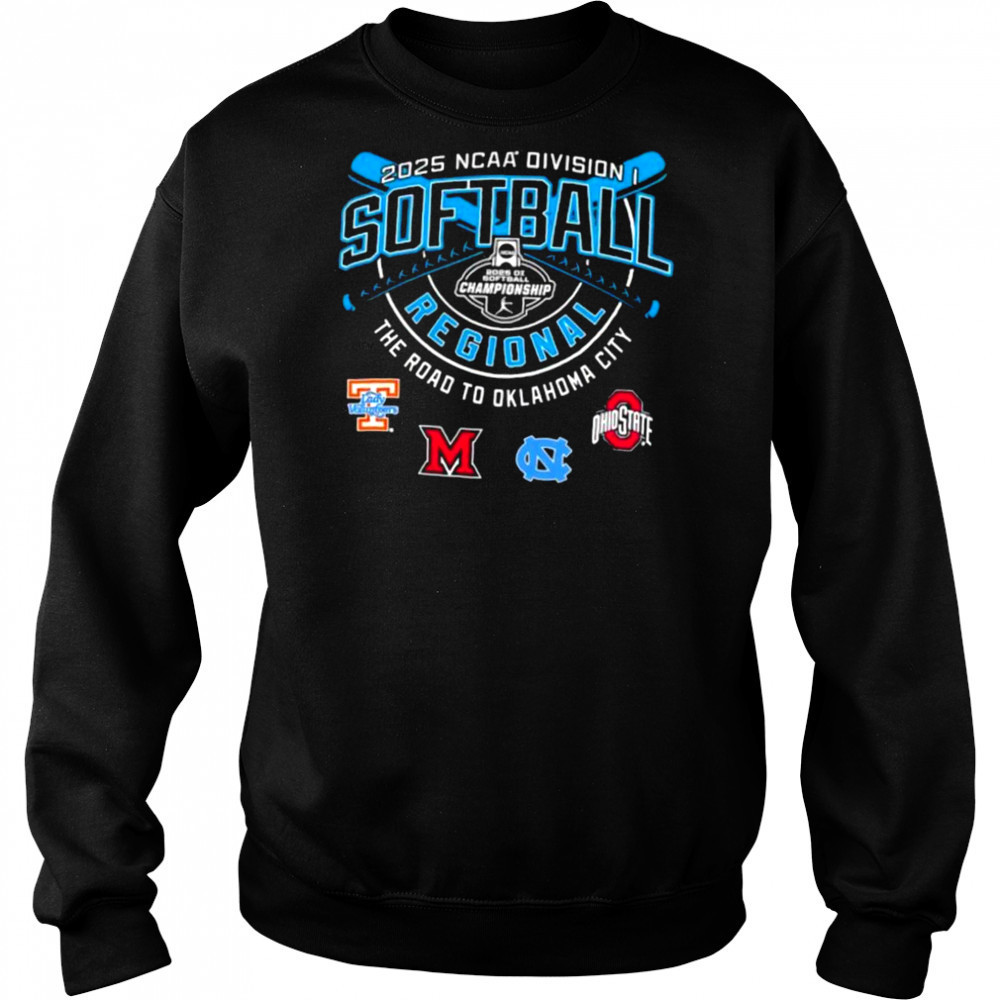 Volunteers Miami Redhawks North Carolina Ohio State NCAA Division I Softball Regional 2025 shirt Hoodie