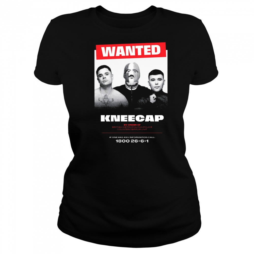 Wanted Kneecap By Order Of British Metropolitan Police Counter-Terror Unit t-shirt Women's T-shirt