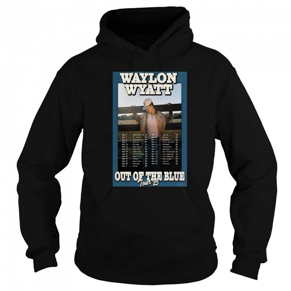 Waylon Wyatt Washington DC Out Of The Blue Tour September – November 2025 t-shirt Sweatshirt