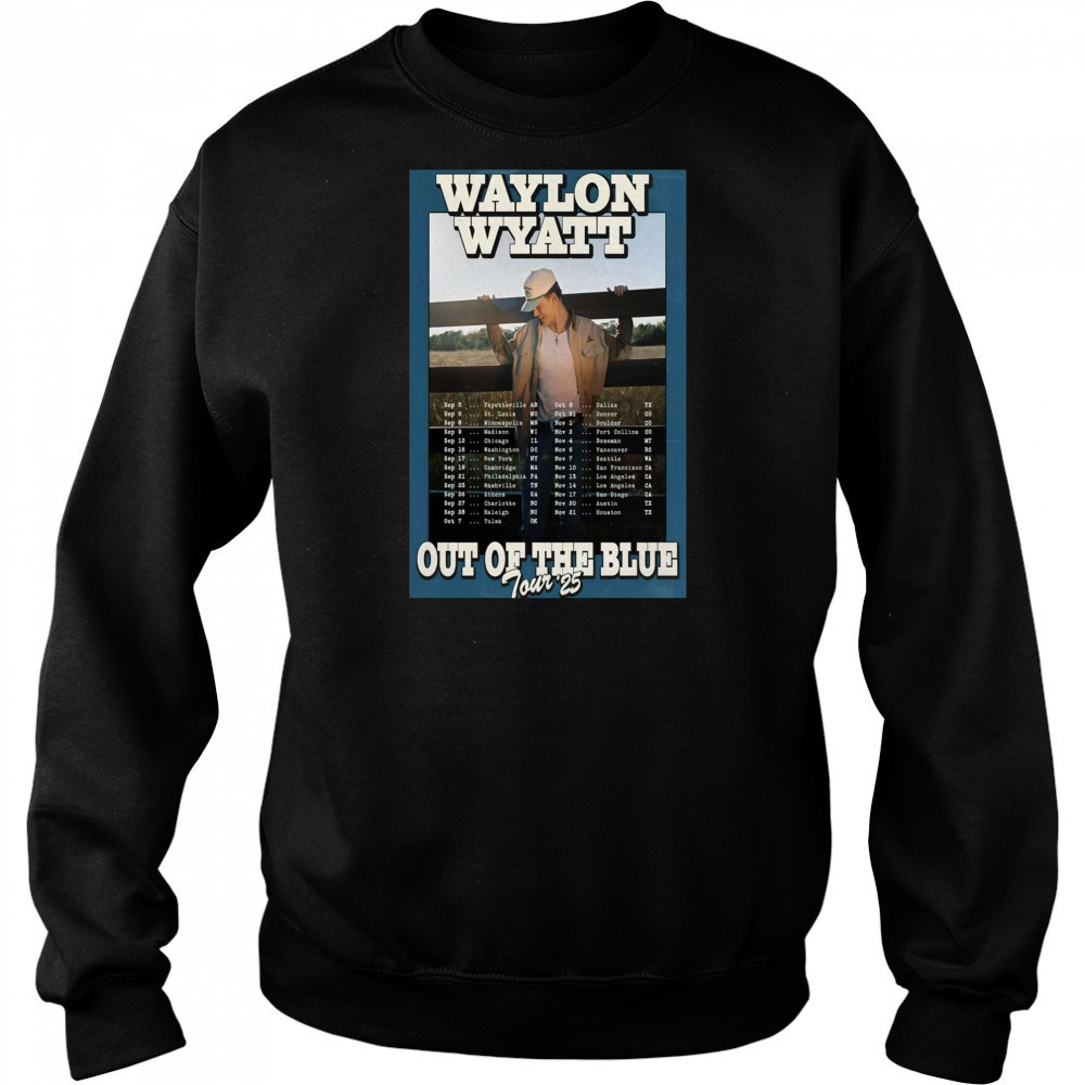 Waylon Wyatt Washington DC Out Of The Blue Tour September – November 2025 t-shirt Hoodie
