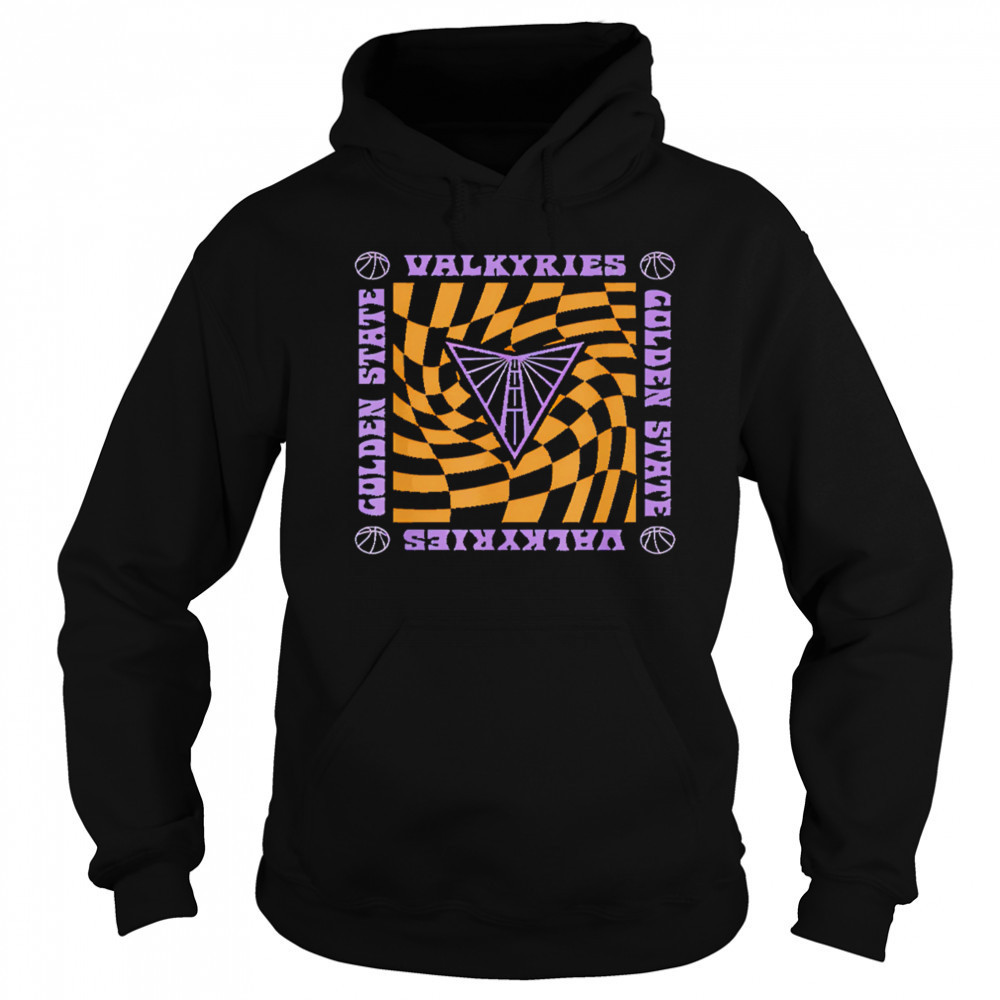 WNBA Golden State Valkyries Retro Wavy Checkerboard shirt Sweatshirt