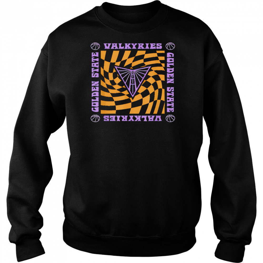 WNBA Golden State Valkyries Retro Wavy Checkerboard shirt Hoodie
