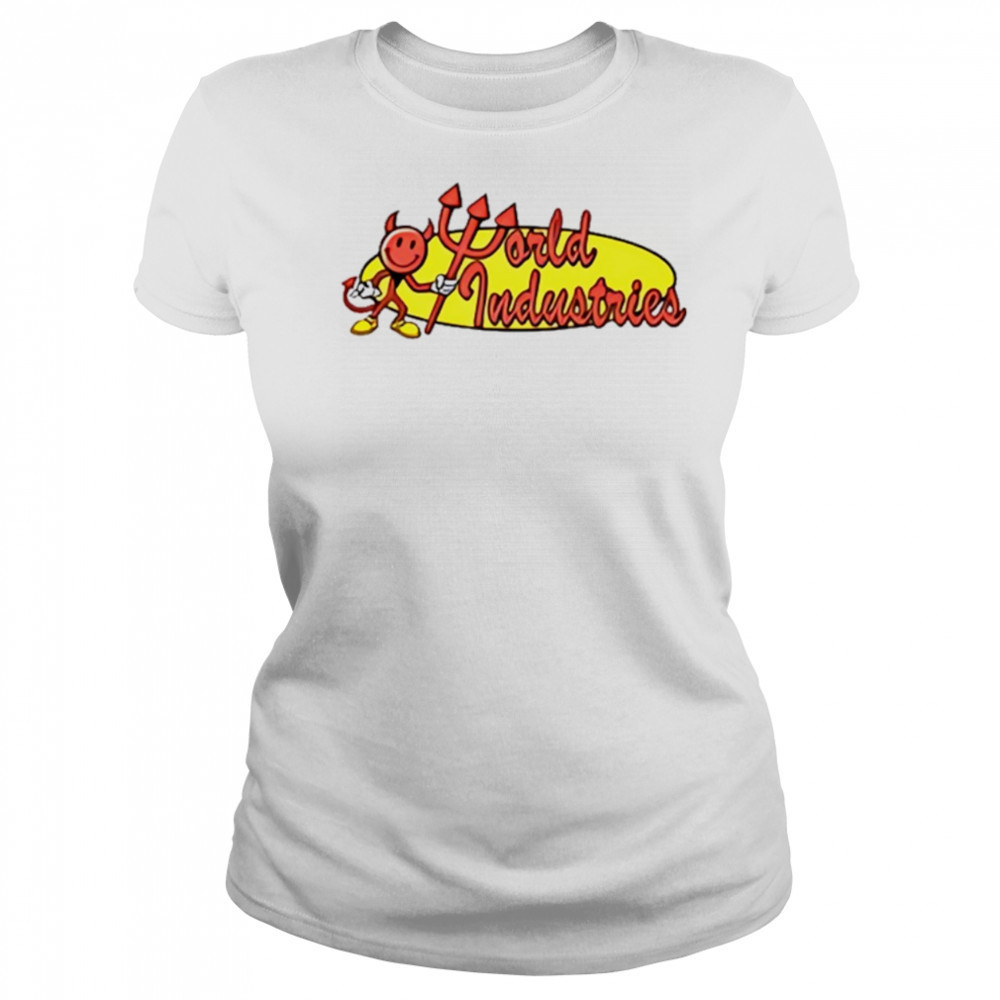 World industries devil oval shirt Women's T-shirt