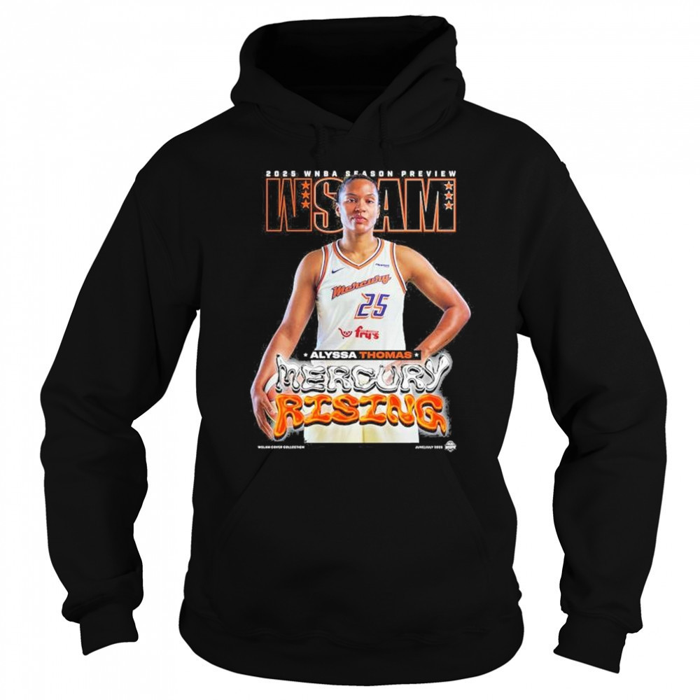 WSLAM Alyssa Thomas Phoenix Mercury SLAM 256 Mercury Rising 2025 WNBA Season Preview t-shirt Sweatshirt