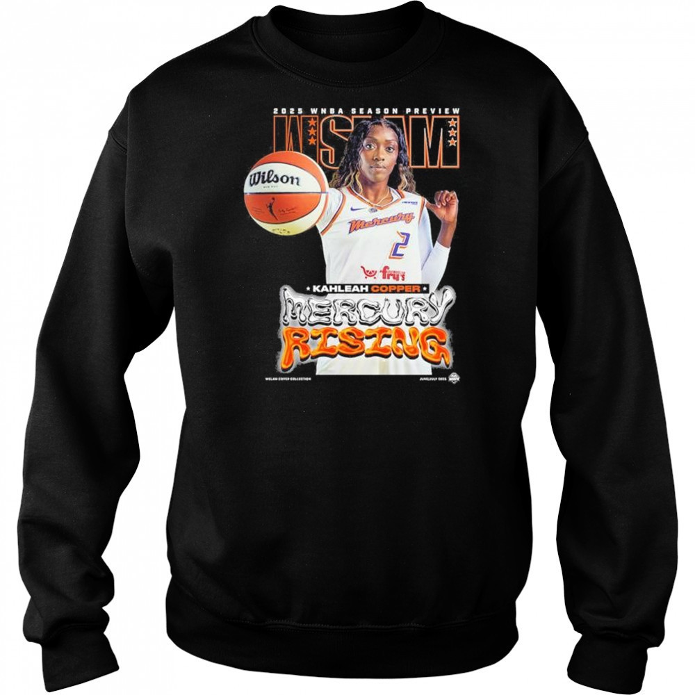 WSLAM Kahleah Copper Phoenix Mercury SLAM 256 Mercury Rising 2025 WNBA Season Preview t-shirt Hoodie