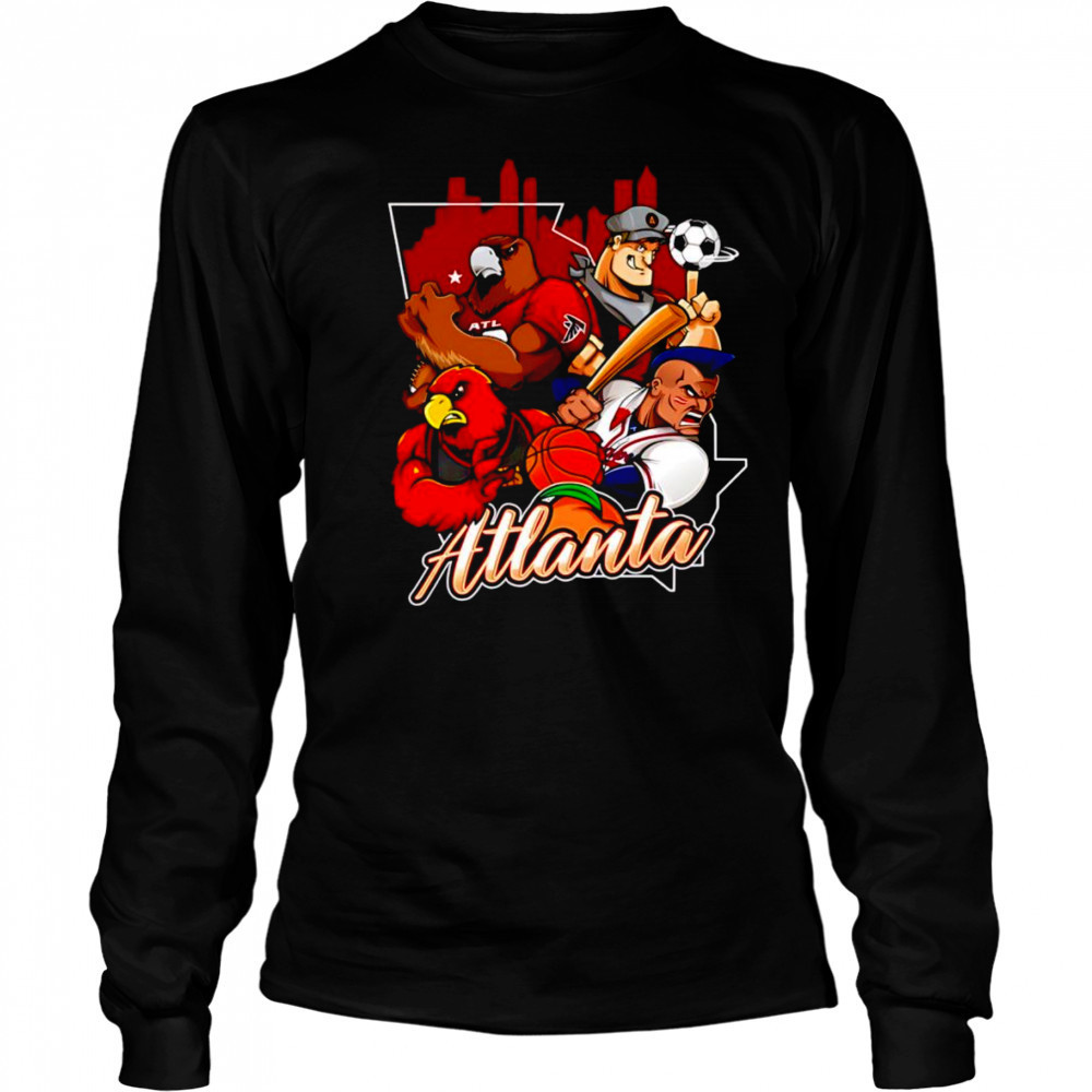 Atlanta sports mascot shirt Long Sleeved