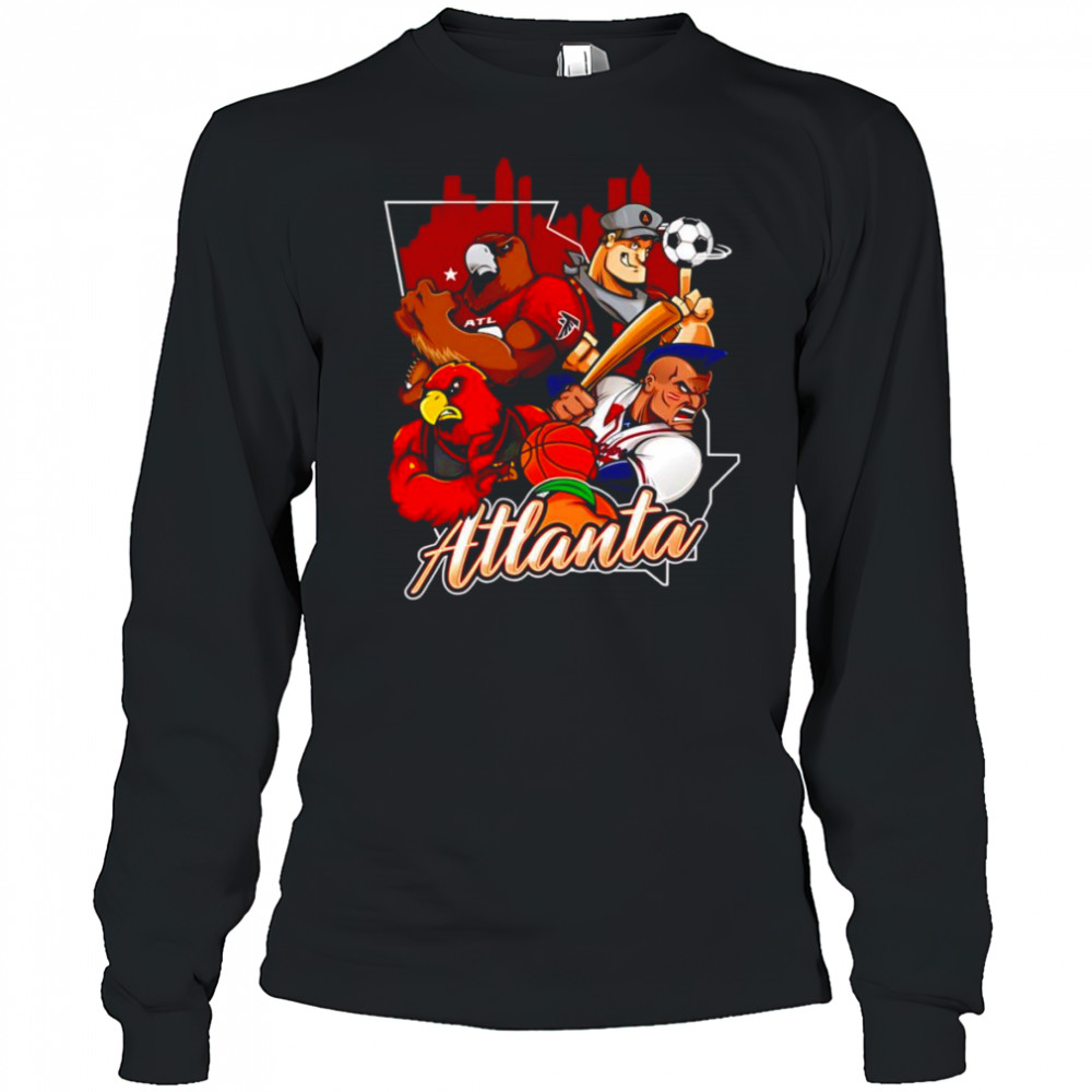 Atlanta sports mascot shirt Long Sleeved