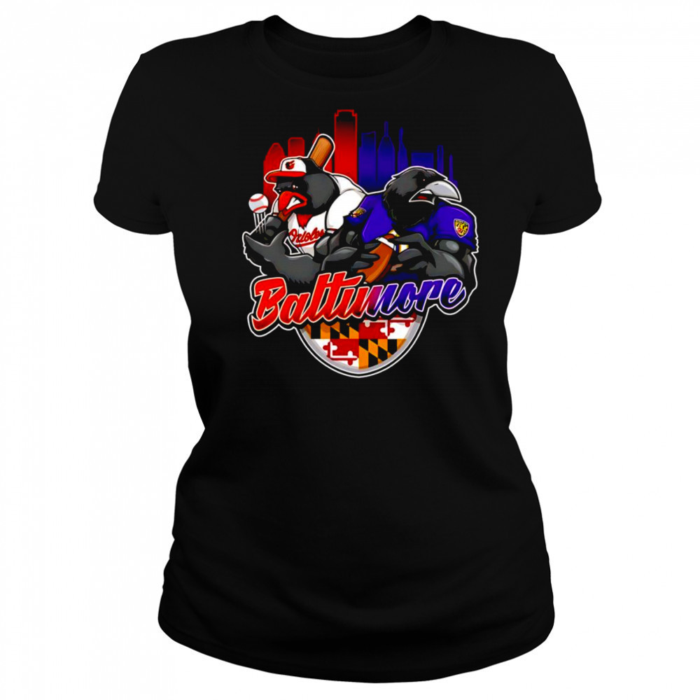 Baltimore baseball and football mascot shirt Women's T-shirt