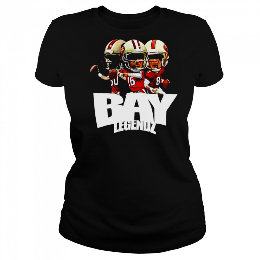 Bay Legendz Jerry Rice Joe Montana Steve Young San Francisco 49ers shirt Women's T-shirt