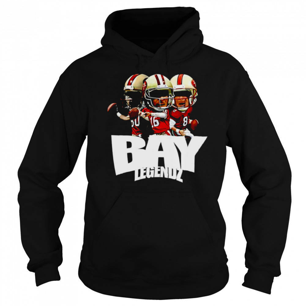 Bay Legendz Jerry Rice Joe Montana Steve Young San Francisco 49ers shirt Sweatshirt