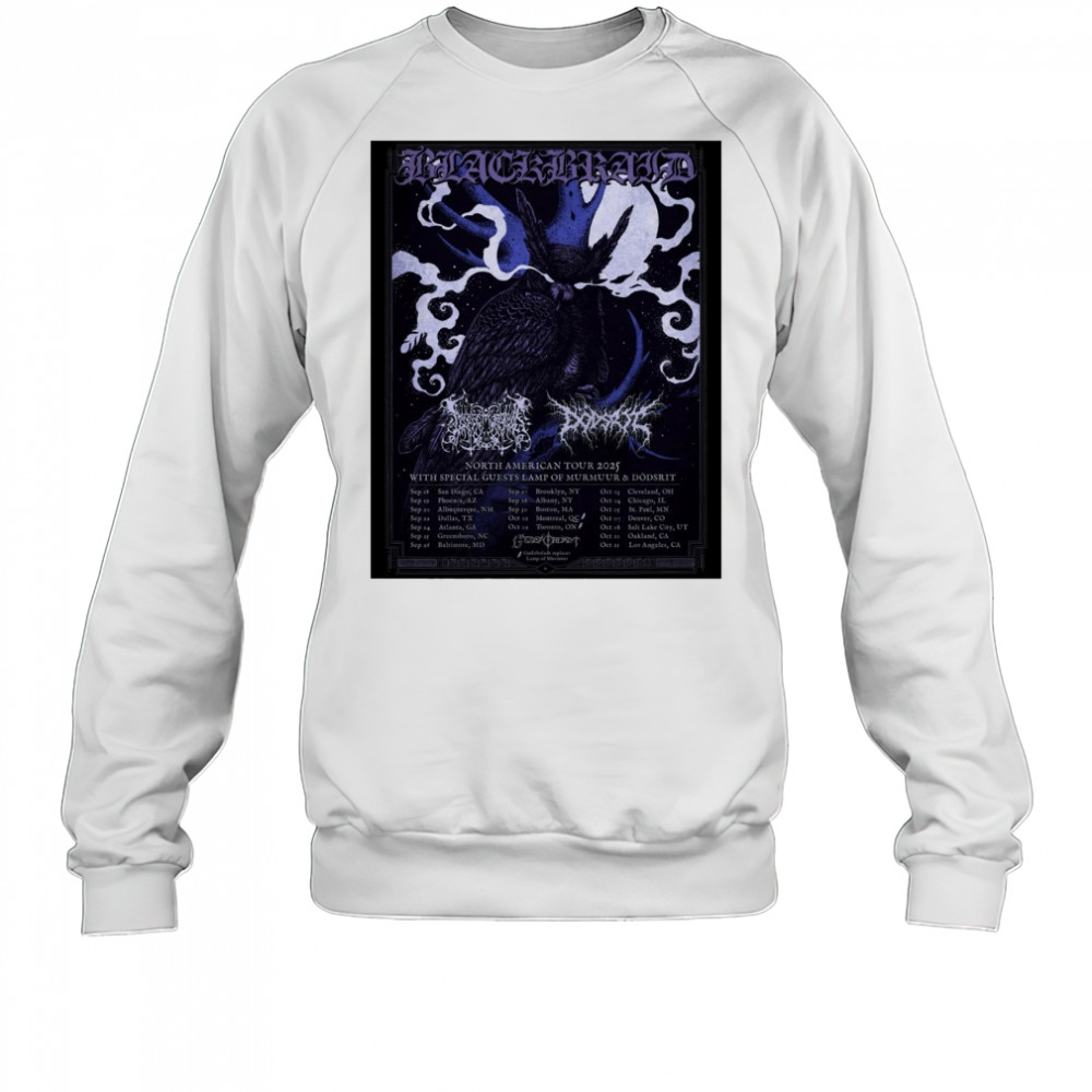 Blackbraid North American Tour Sept – Oct 2025 With Special Guests Lamp Of Murmuur & Dödsrit Poster t-shirt Sweatshirt