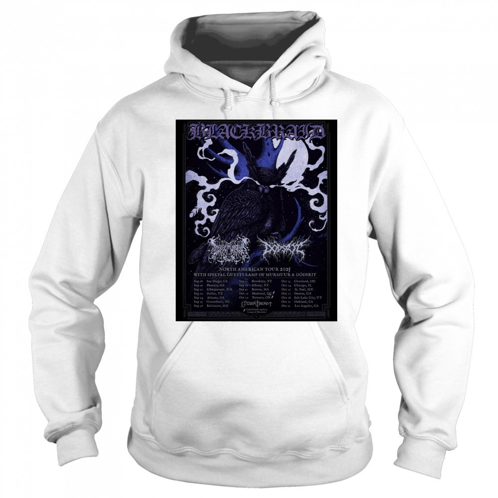 Blackbraid North American Tour Sept – Oct 2025 With Special Guests Lamp Of Murmuur & Dödsrit Poster t-shirt Sweatshirt