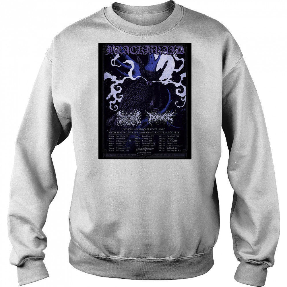 Blackbraid North American Tour Sept – Oct 2025 With Special Guests Lamp Of Murmuur & Dödsrit Poster t-shirt Hoodie