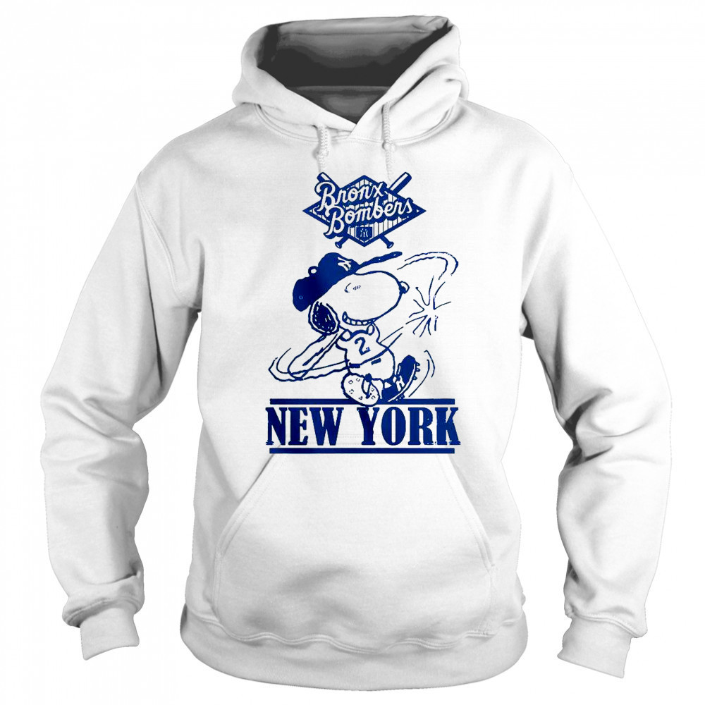 Bronx Bombers Snoopy New York Yankees Snoopy Baseball T-Shirt Sweatshirt