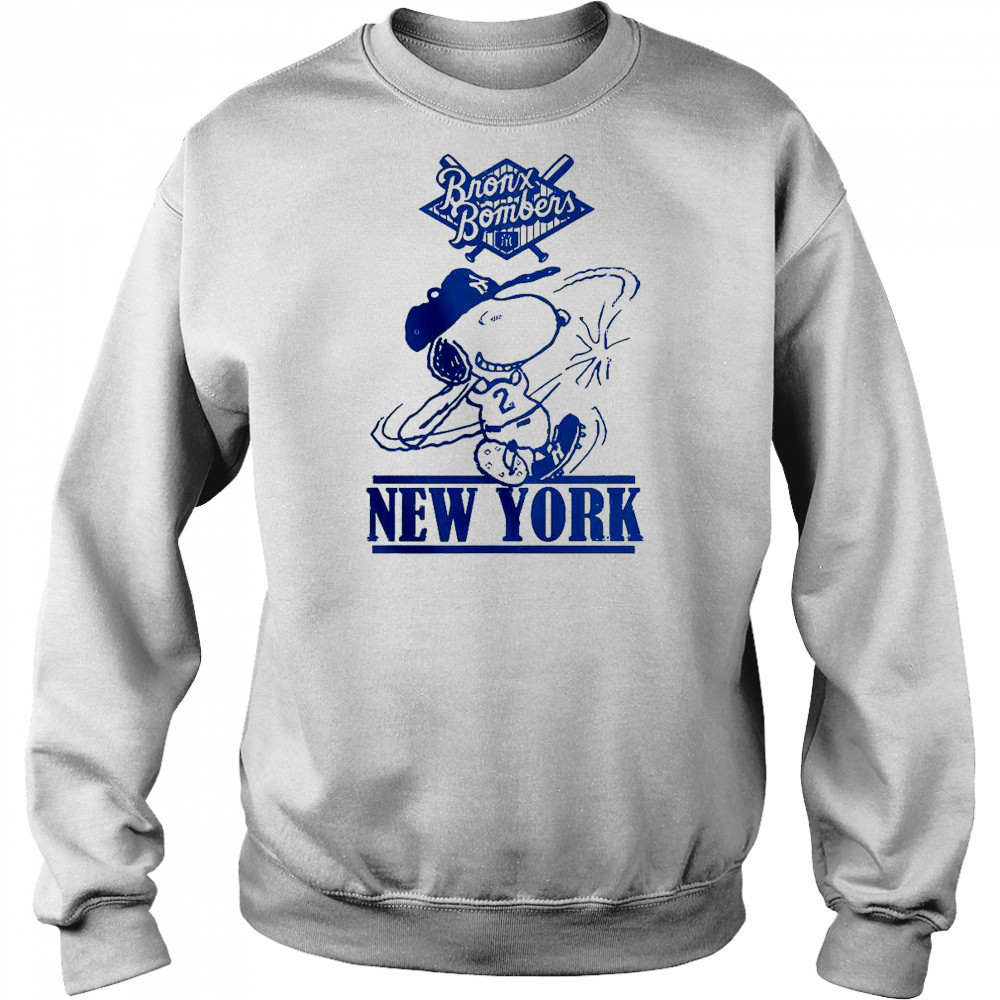 Bronx Bombers Snoopy New York Yankees Snoopy Baseball T-Shirt Hoodie