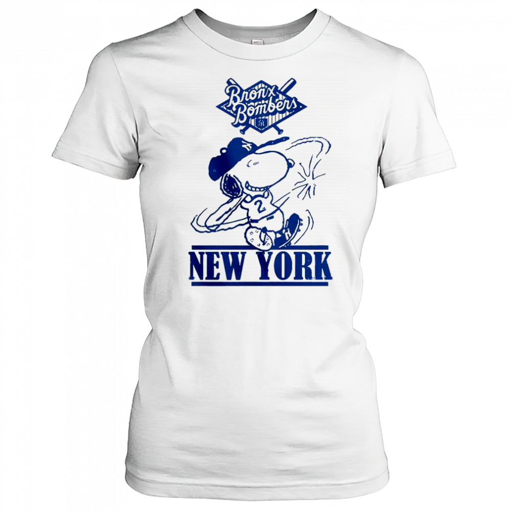 Bronx Bombers Snoopy New York Yankees Snoopy Baseball T-Shirt Women's T-shirt