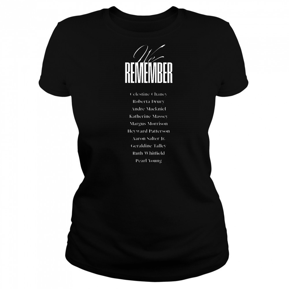 Buffalo Bills We Remember Celestine Chaney Roberta Drury Andre Mackniel Katherine Massey Margus Morrison t-shirt Women's T-shirt