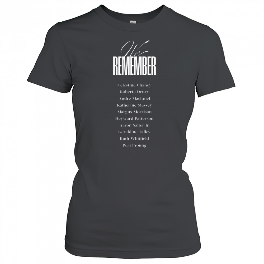Buffalo Bills We Remember Celestine Chaney Roberta Drury Andre Mackniel Katherine Massey Margus Morrison t-shirt Women's T-shirt