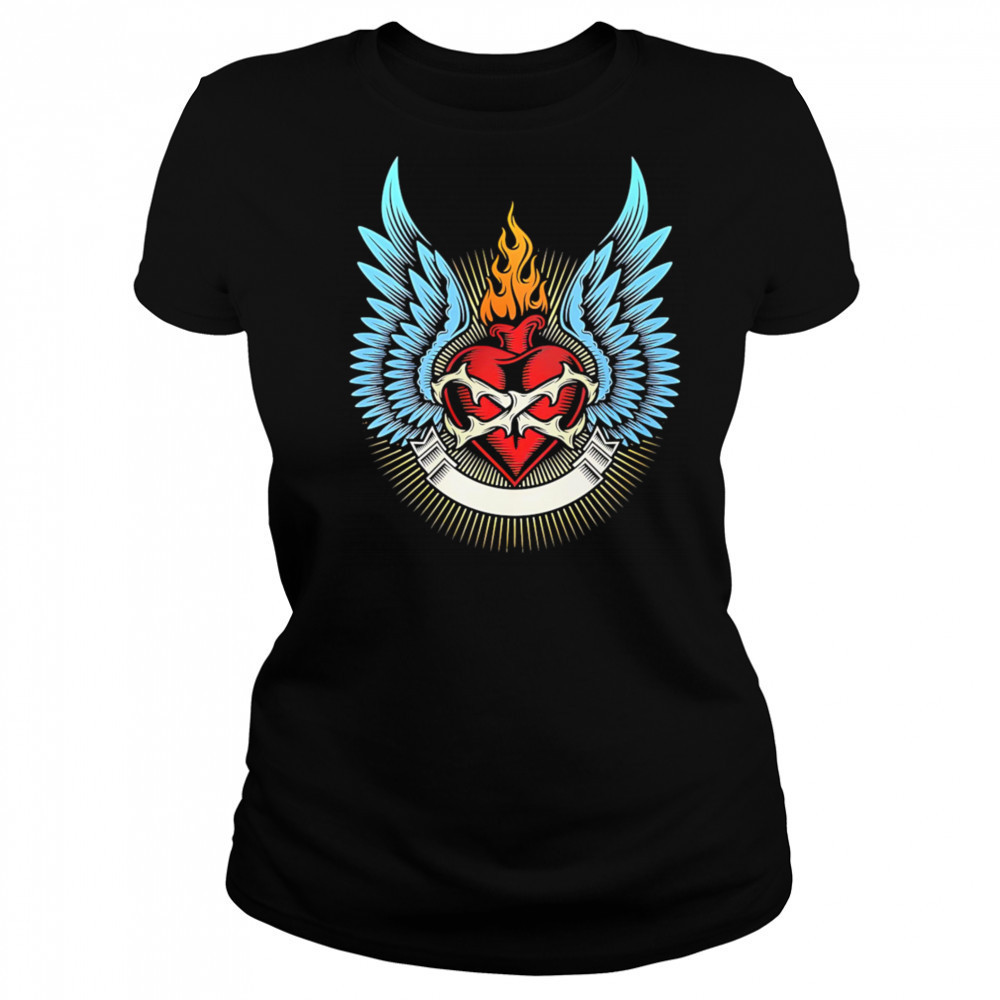 Burning Heart design shirt Women's T-shirt