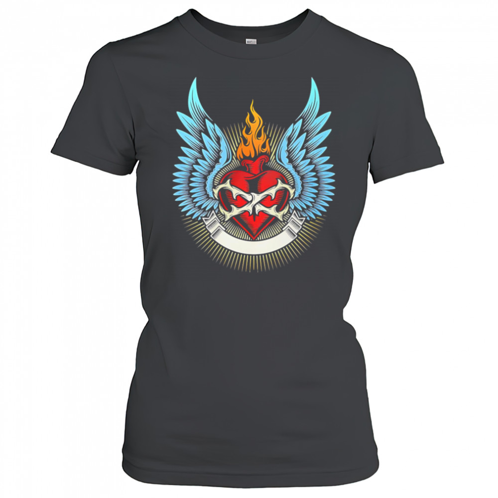 Burning Heart design shirt Women's T-shirt