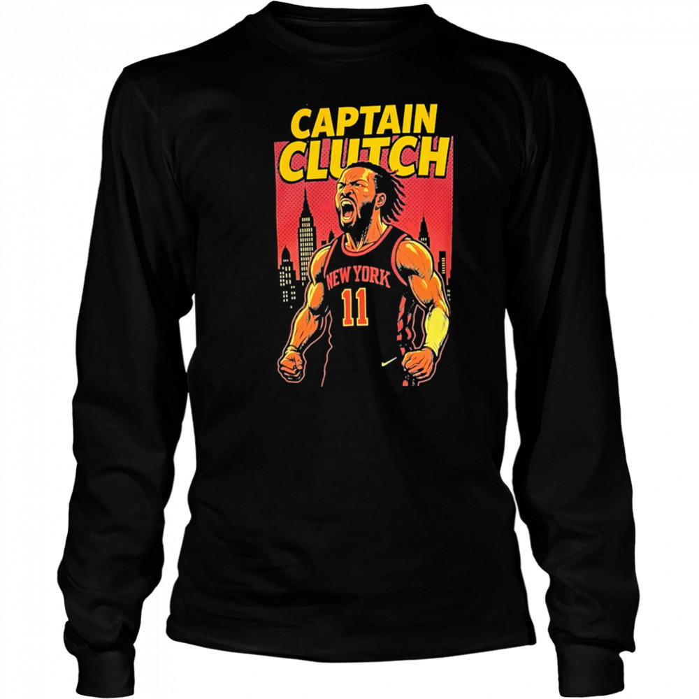 Captain Clutch Jalen Brunson scream Knicks shirt Long Sleeved