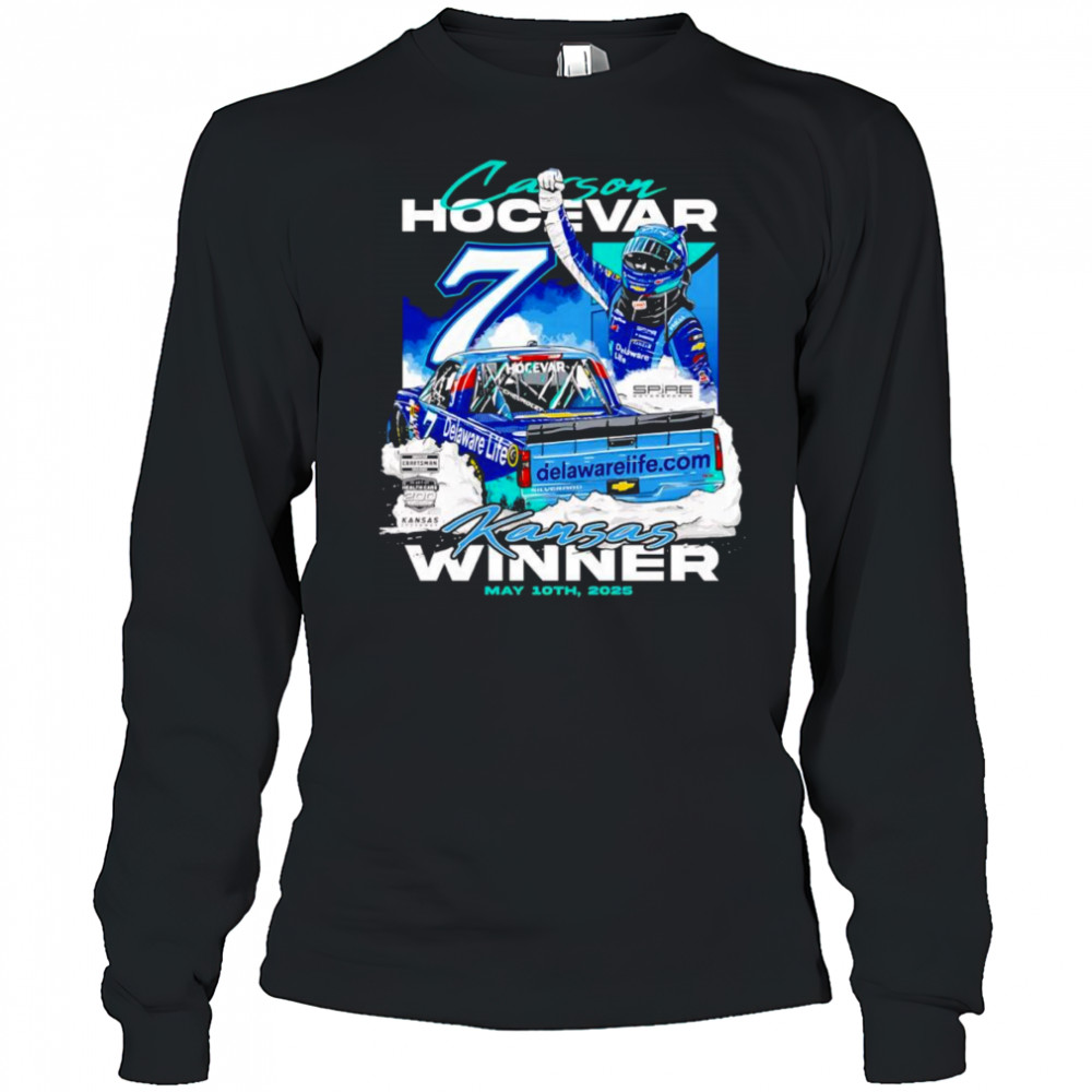 Carson Hocevar Kansas winner shirt Long Sleeved
