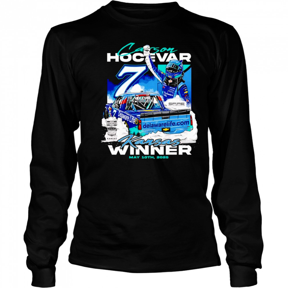 Carson Hocevar Kansas winner shirt Long Sleeved
