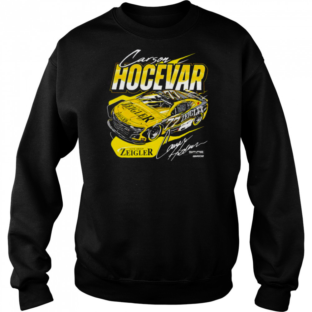 Carson Hocevar No 77 Chevrolet ZL1 for Spire Motorsports 2025 shirt Hoodie