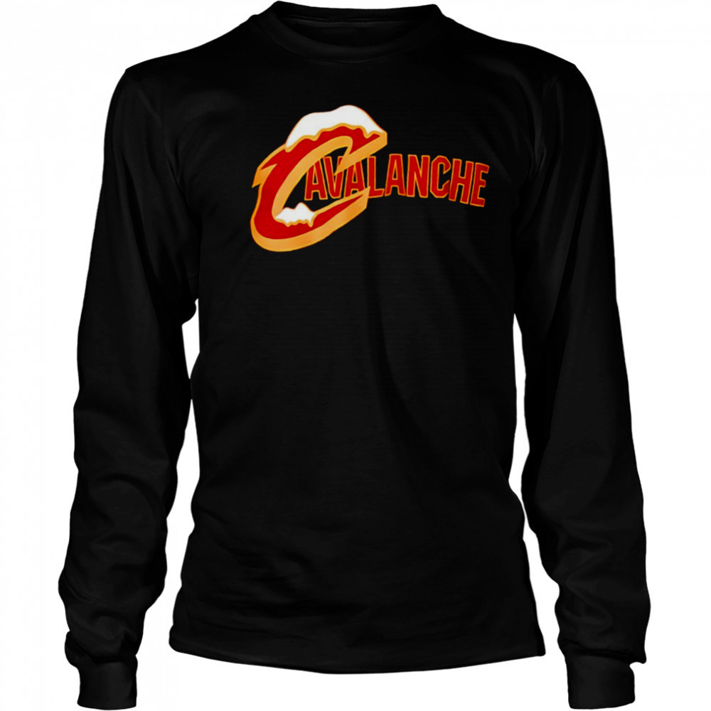 Cavalanche snowy logo shirt Long Sleeved