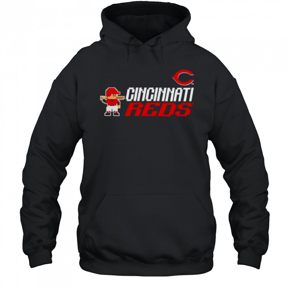 Cincinnati Reds Baseball Influx 8 bit shirt Hoodie