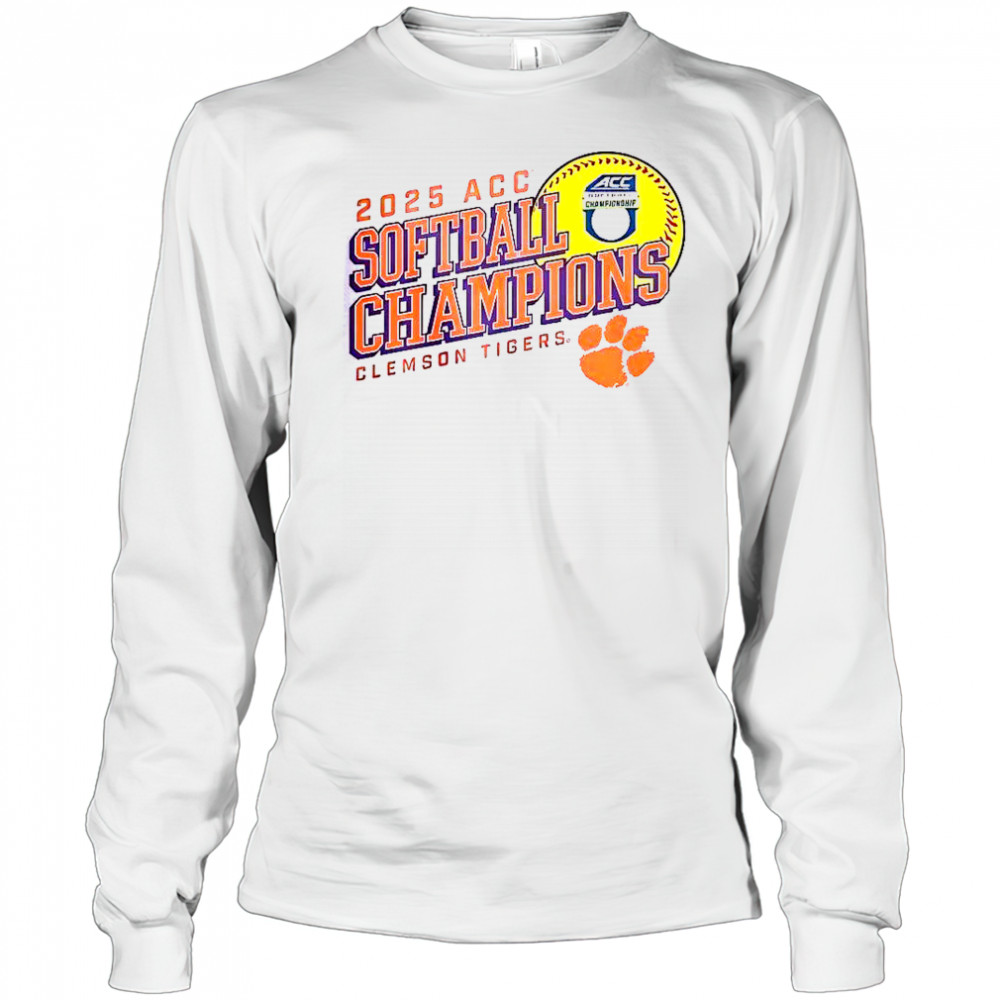 Clemson Tigers Women’s 2025 ACC Softball Conference Tournament Champions Next Batter T-Shirt Long Sleeved