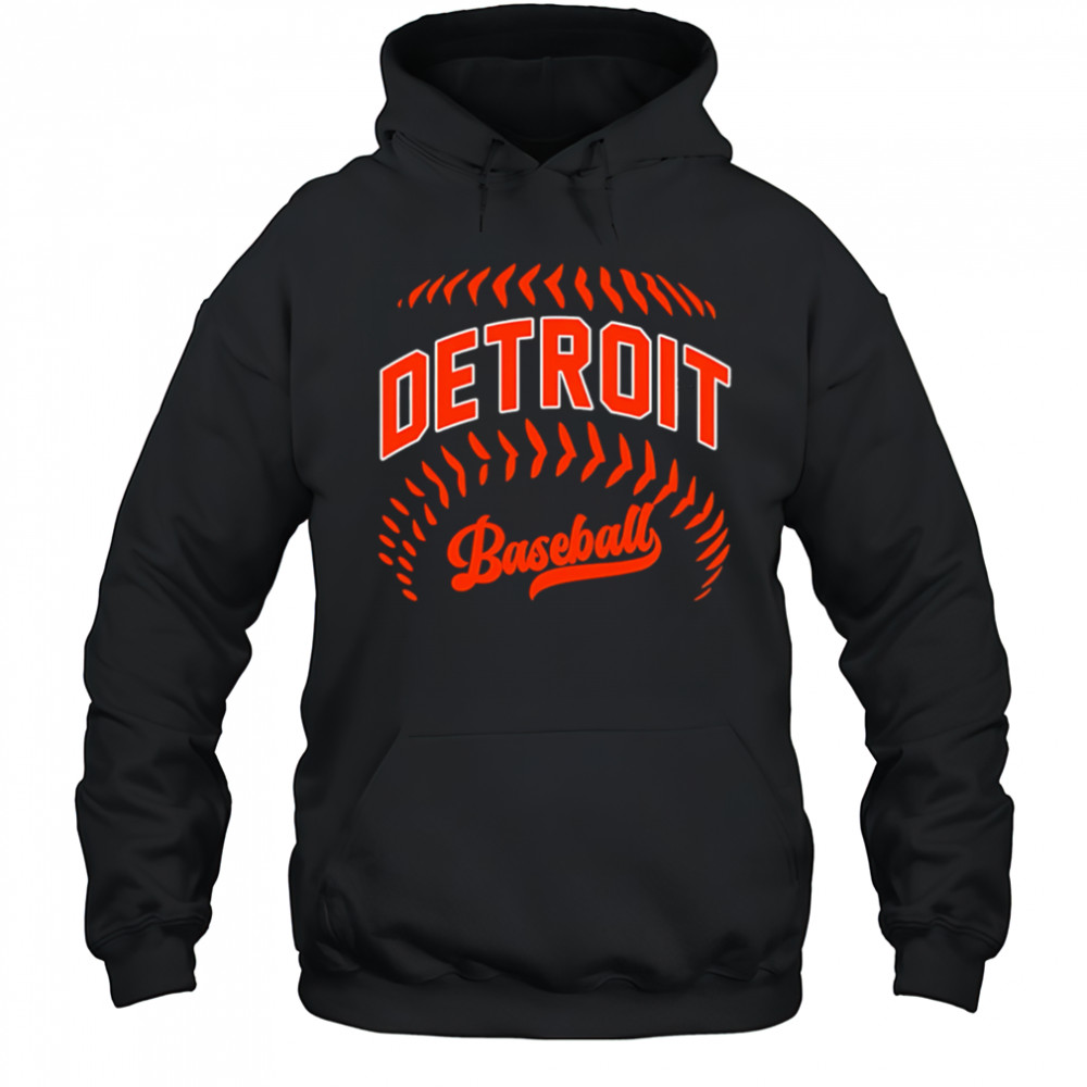 Detroit Baseball Minimalist Style vintage 90s shirt Hoodie
