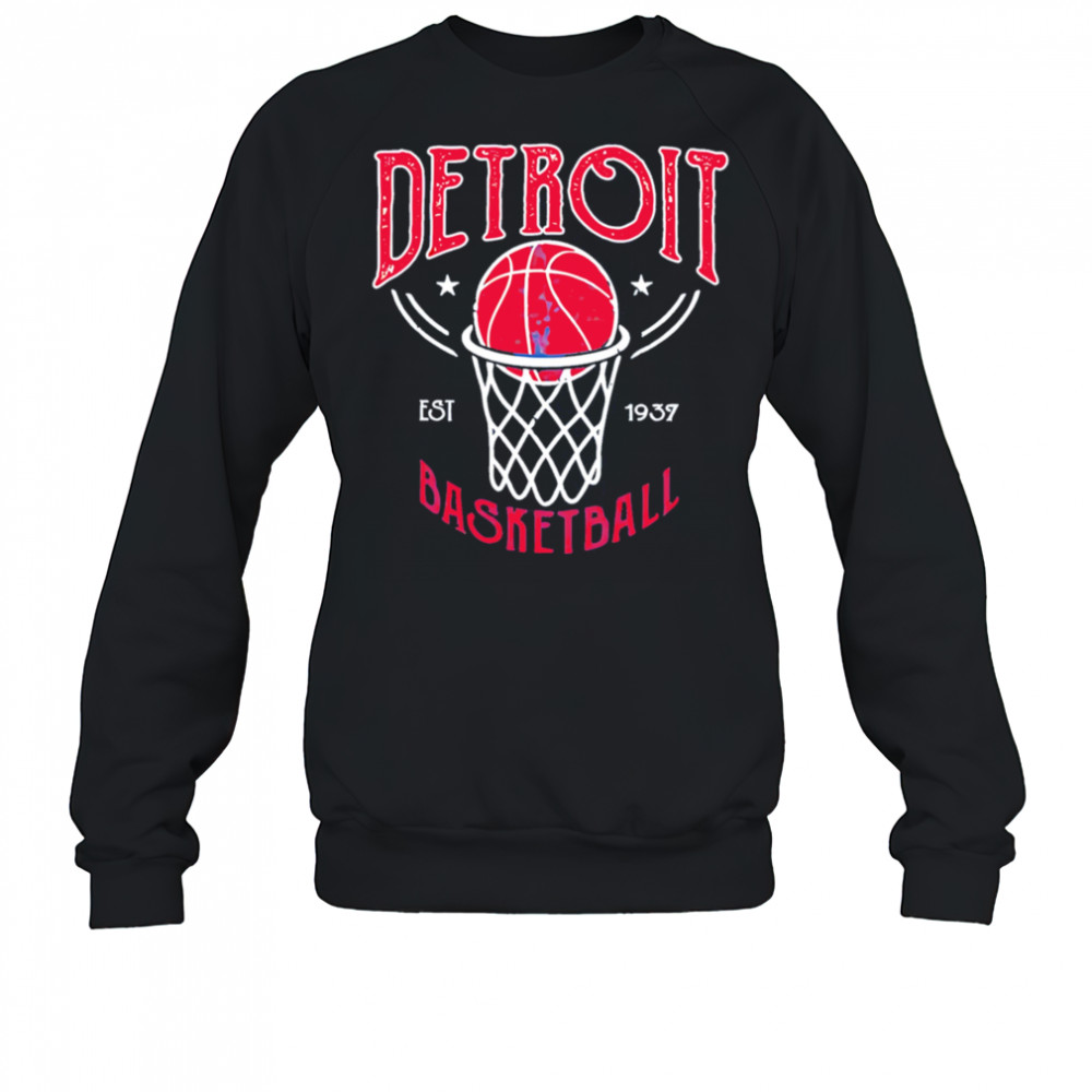 Detroit Basketball Vintage Est 1937 shirt Sweatshirt