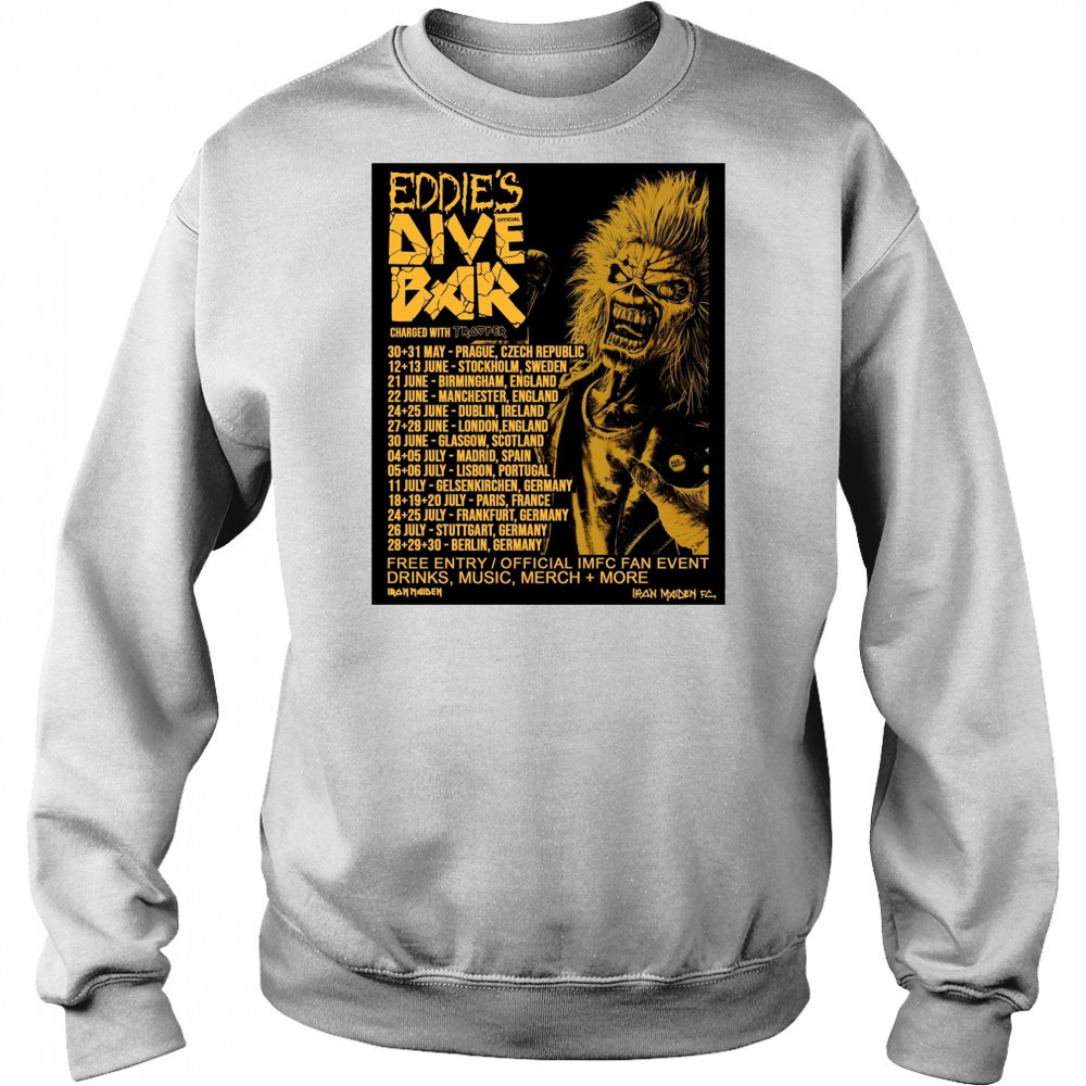 Eddie’s Dive Bar 2025 30-31 May Prague Czech Republic 12-13 June Stockholm Sweden Poster t-shirt Hoodie