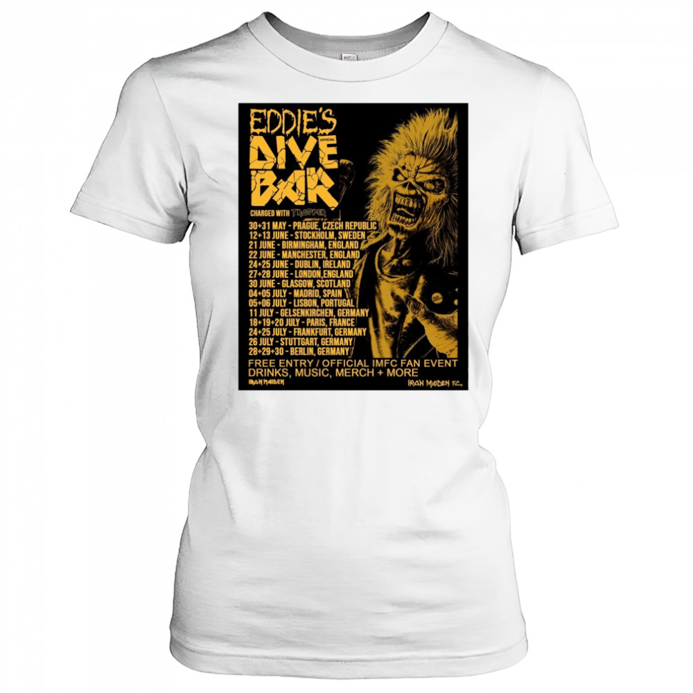 Eddie’s Dive Bar 2025 30-31 May Prague Czech Republic 12-13 June Stockholm Sweden Poster t-shirt Women's T-shirt