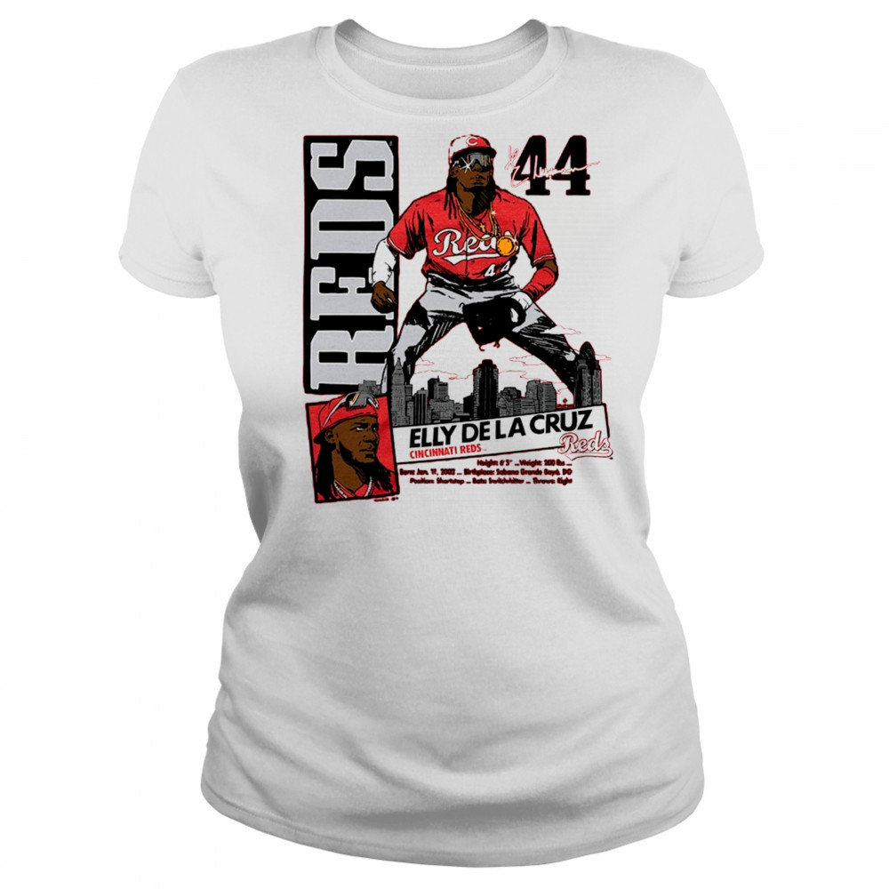 Elly De La Cruz Cincinnati Reds 2002 Sabana Grande Bayn DO Graphic Player Signature t-shirt Women's T-shirt