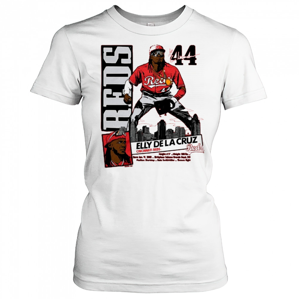 Elly De La Cruz Cincinnati Reds 2002 Sabana Grande Bayn DO Graphic Player Signature t-shirt Women's T-shirt