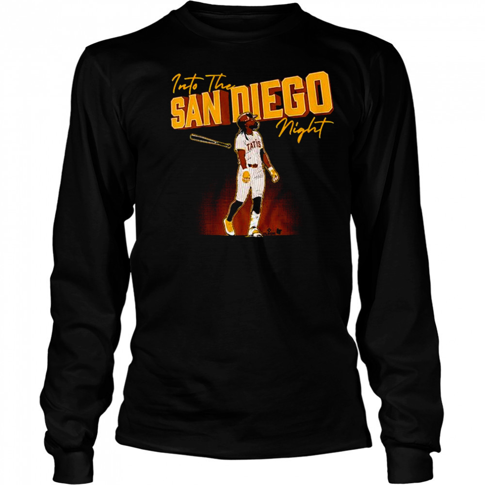 Fernando Tatis Jr Into the San Diego Night MLB Graphic t-shirt Long Sleeved