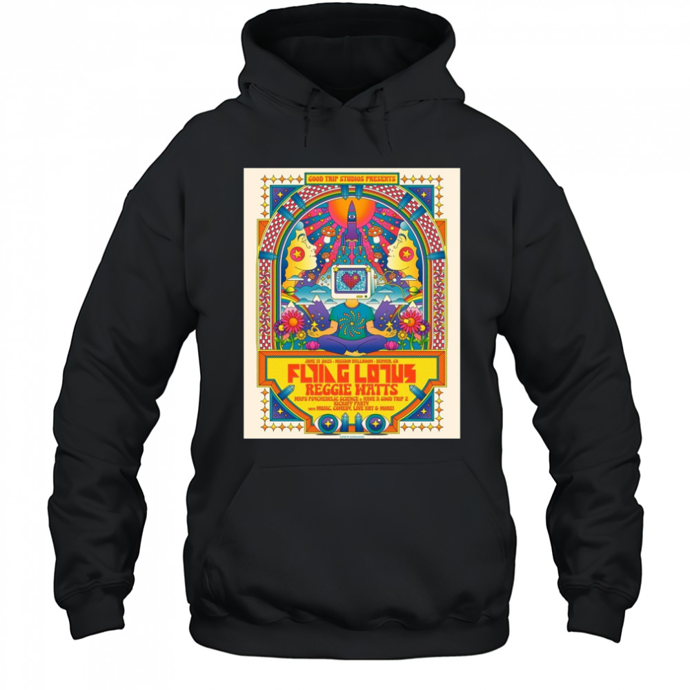 Flying Lotus And Reggie Watts Mission Ballroom Denver CO June 17 2025 Concert t-shirt Hoodie