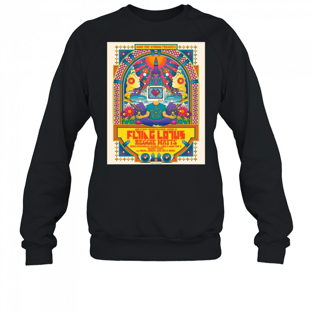 Flying Lotus And Reggie Watts Mission Ballroom Denver CO June 17 2025 Concert t-shirt Sweatshirt