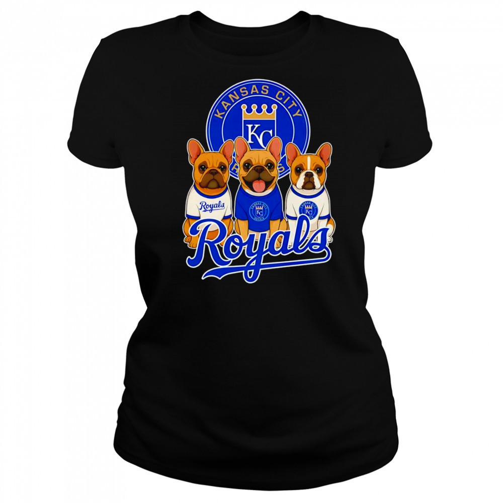 French Bulldogs Kansas City Royals shirt Women's T-shirt