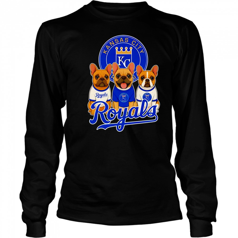 French Bulldogs Kansas City Royals shirt Long Sleeved