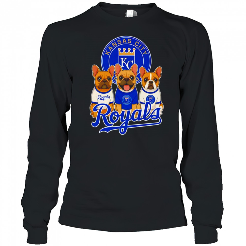 French Bulldogs Kansas City Royals shirt Long Sleeved