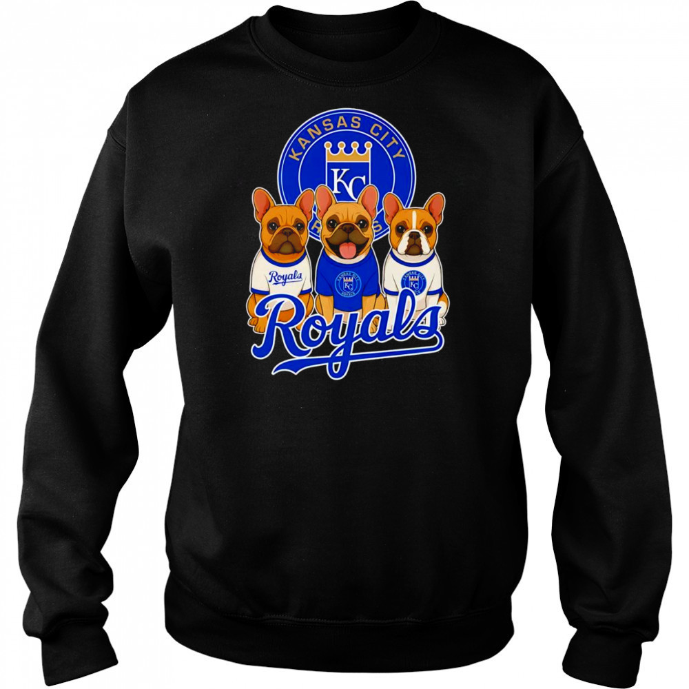 French Bulldogs Kansas City Royals shirt Hoodie