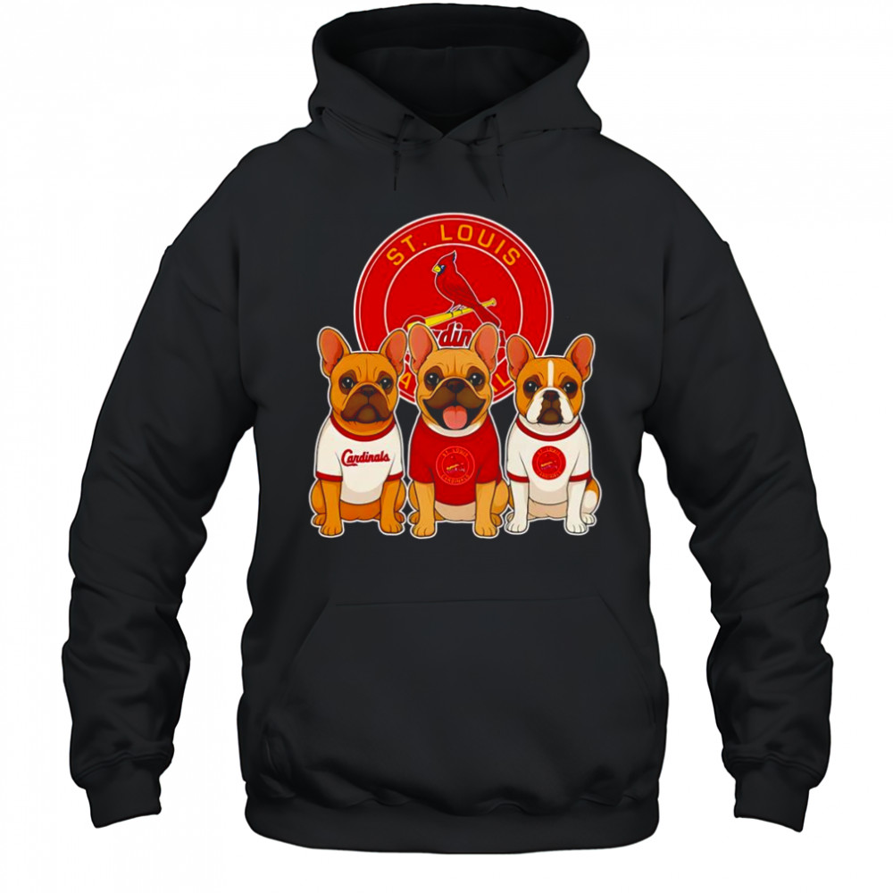 French Bulldogs St Louis Cardinals shirt Hoodie